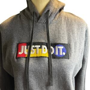 Nike Club Fleece Just Do It Colorblock Hoodie, Men's Large
